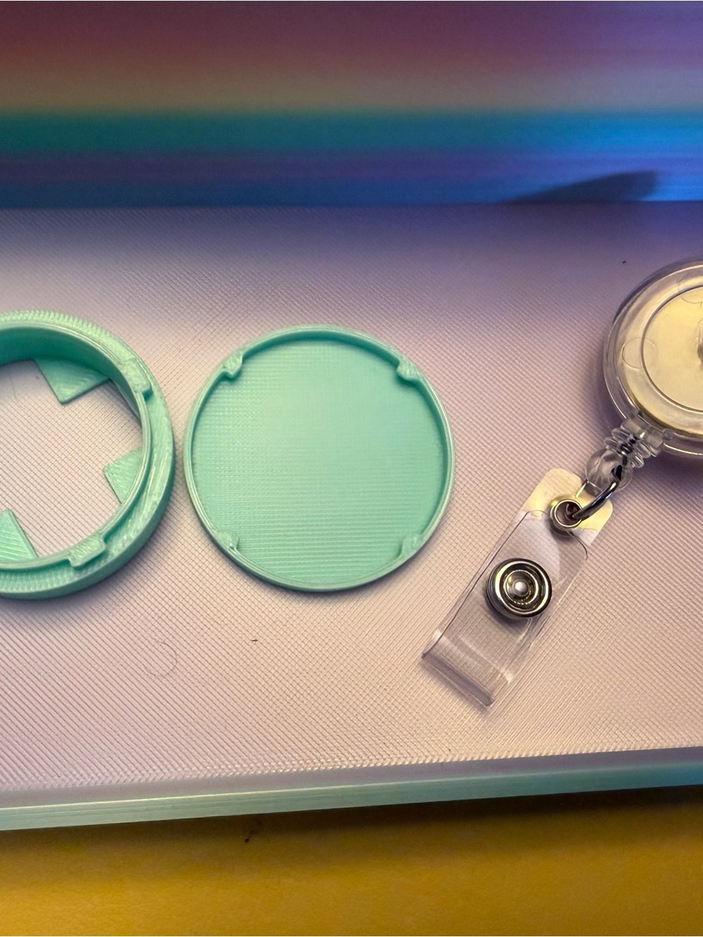 3d printed Interchangeable Round Badge Reel Insert Craft set!